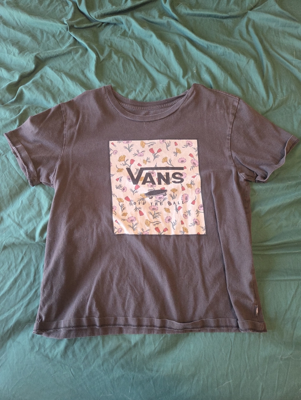 Vans Women's Crop Top Black/Floral